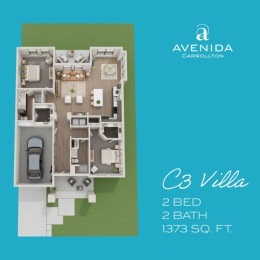 C3 Villa is everything you've been looking for & MORE. 🔑
This 2-bed, 2-bath 55+ floor plan boasts an attached garage, a private yard, a covered front porch, and more.
#AvenidaCarrollton #Carrollton #CarrolltonTX #DFW #DallasTexas #ActiveAdultLiving #ActiveAdultTX #ActiveAdultTXLiving #CarrolltonActiveAdult #FloorPlan #TwoBedroomApartment C3 Villa is everything you've been looking for & MORE. 🔑
This 2-bed, 2-bath 55+ floor plan boasts an attached garage, a private yard, a covered front porch, and more.
#AvenidaCarrollton #Carrollton #CarrolltonTX #DFW #DallasTexas #ActiveAdultLiving #ActiveAdultTX #ActiveAdultTXLiving #CarrolltonActiveAdult #FloorPlan #TwoBedroomApartment